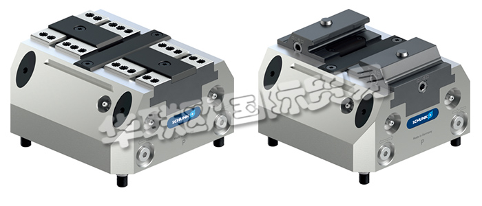 雄克二爪氣缸中的TANDEM系列氣動夾具可在受限空間內(nèi)實現(xiàn)高夾持力。廣泛的產(chǎn)品范圍，其中包括氣動夾具，具有標(biāo)準(zhǔn)夾爪行程、長行程、利用固定夾爪進(jìn)行夾持、卡爪快換系統(tǒng)或感應(yīng)式卡爪監(jiān)控，始終提供最適合您應(yīng)用的產(chǎn)品。雄克二爪氣缸有極其緊湊的設(shè)計，高達(dá) 55 kN 的極高夾持力，夾持力可通過氣壓調(diào)節(jié)，中央機(jī)床側(cè)中央潤滑，標(biāo)配為兩個爪接口。